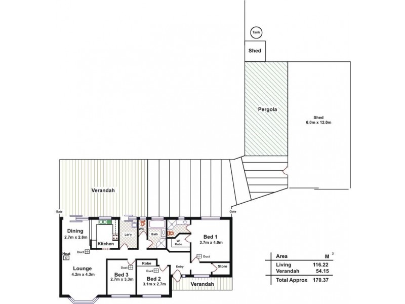 17 Betty Road, Lewiston SA 5501 Floorplan