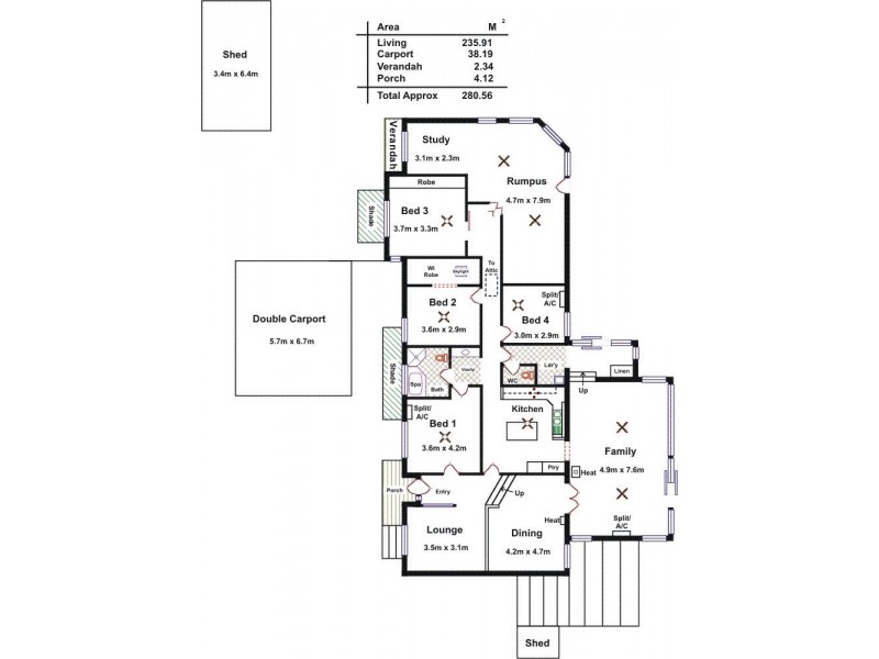 16 Haines Road, Willaston SA 5118 Floorplan