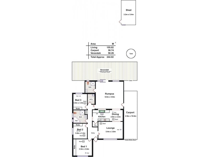 17 Whinnen Street, St Agnes SA 5097 Floorplan