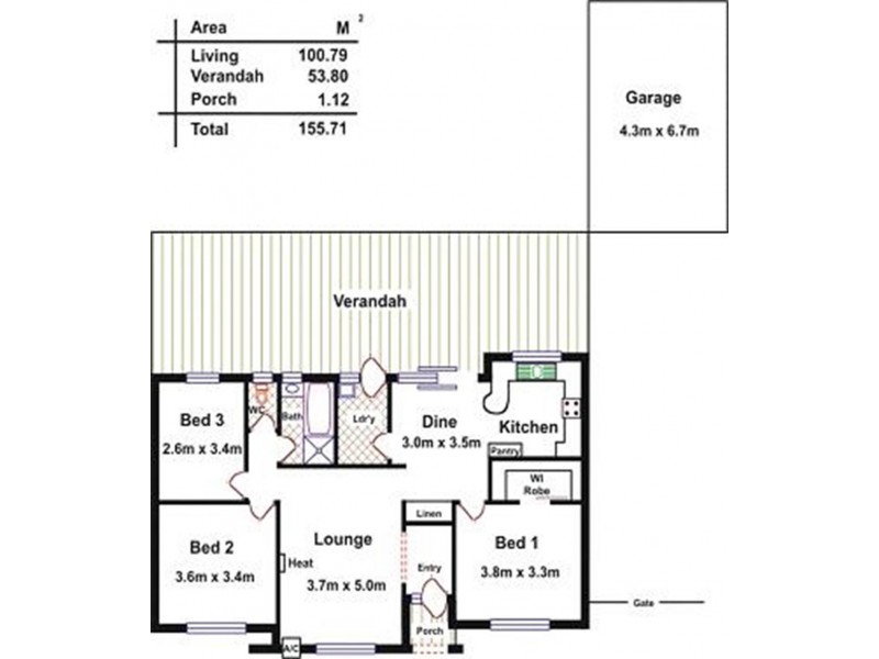8 McDonnell Tce, Evanston Gardens SA 5116 Floorplan