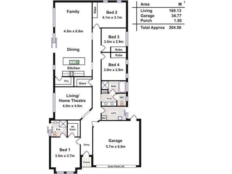 3 Riesling Crescent, Andrews Farm SA 5114 Floorplan