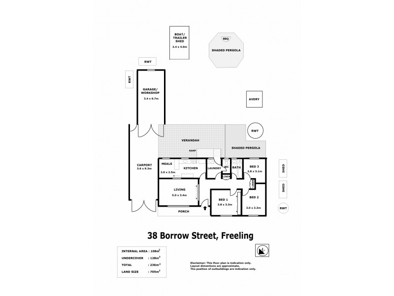 38 Borrow Street, Freeling SA 5372 Floorplan