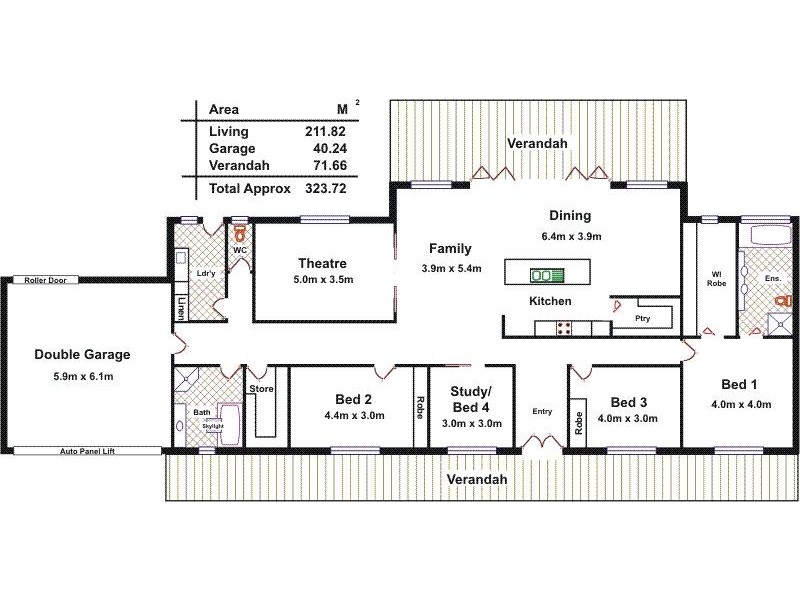 114 Fiddlewood Drive, Freeling SA 5372 Floorplan