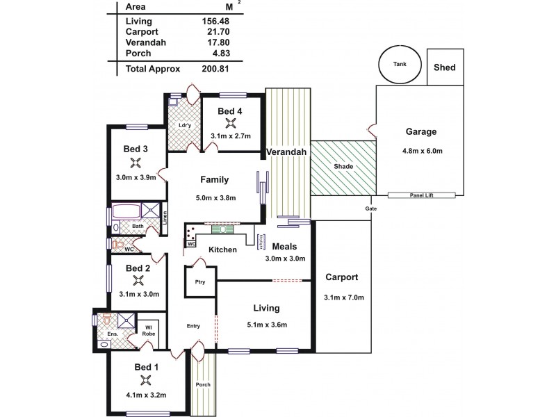 16 Devon Drive, Salisbury SA 5108 Floorplan
