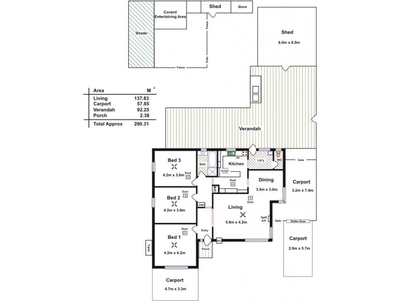 12 Russell Street, Evanston Park SA 5116 Floorplan