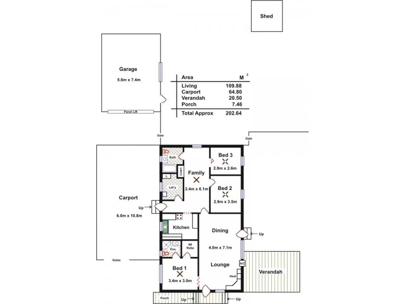 6 Cochran Street, Elizabeth Downs SA 5113 Floorplan