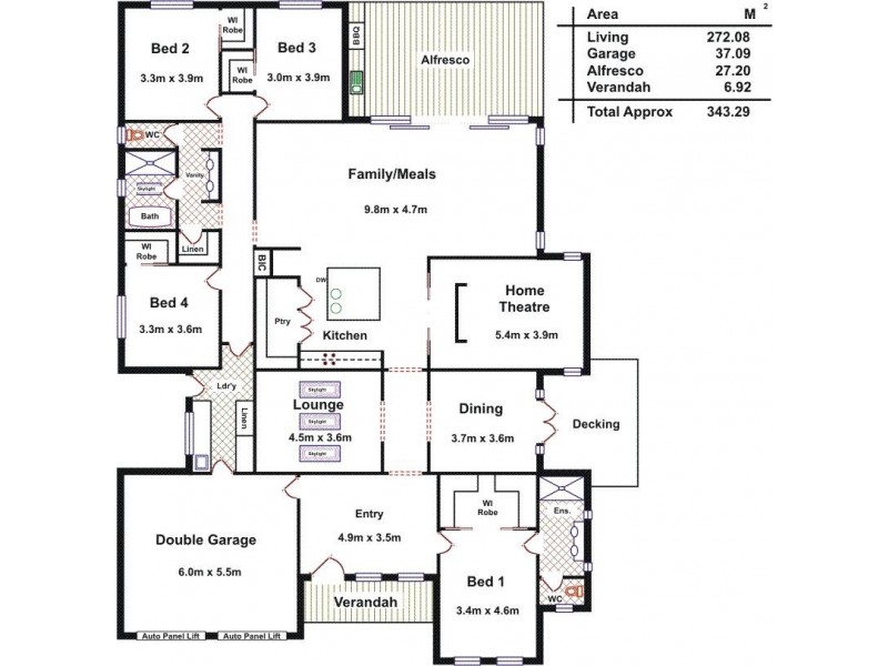 542 Burford Street, Gawler East SA 5118 Floorplan