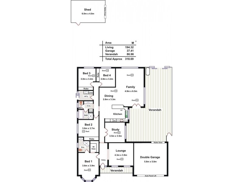 99 Kingfisher Drive, Hewett SA 5118 Floorplan