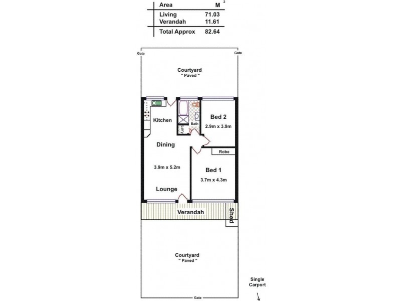 7/42 Eighth Street, Gawler South SA 5118 Floorplan