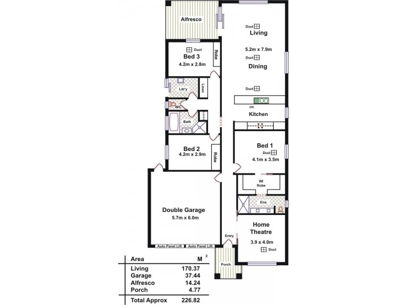 13 McEwen Road, Evanston Gardens SA 5116 Floorplan