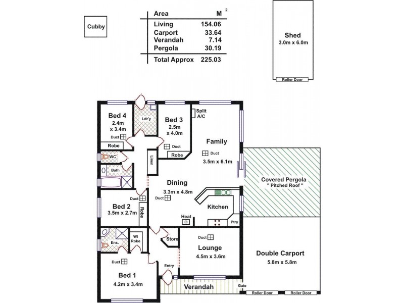 44 Thompson Circuit, Evanston Park SA 5116 Floorplan