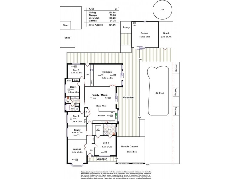 52 Laucke Drive, Stockwell SA 5355 Floorplan