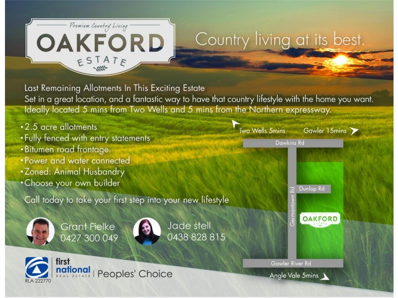 Lot 2 Dunlop Boulevard, Lewiston SA 5501