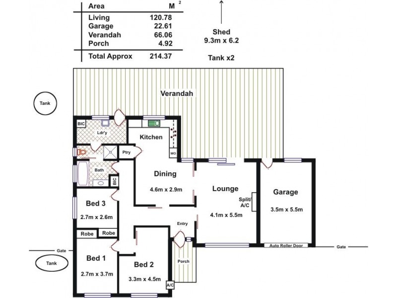 13 Annie Terrace, Wasleys SA 5400 Floorplan