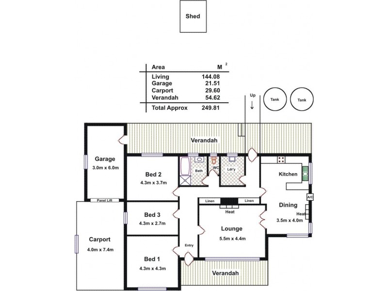 14 College Street, Tanunda SA 5352 Floorplan