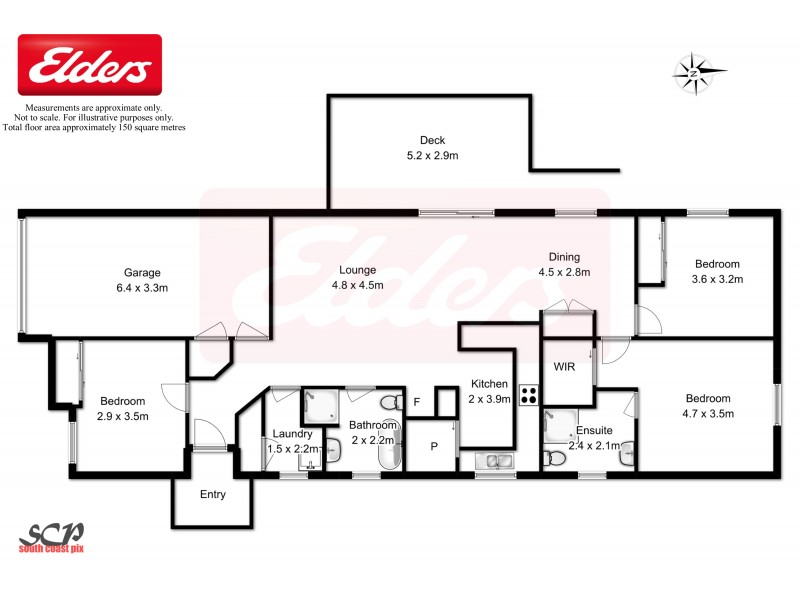 133 Litchfield Cres, Long Beach NSW 2536 Floorplan