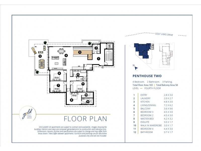 8/30 Golf Links Drive, Batemans Bay NSW 2536 Floorplan