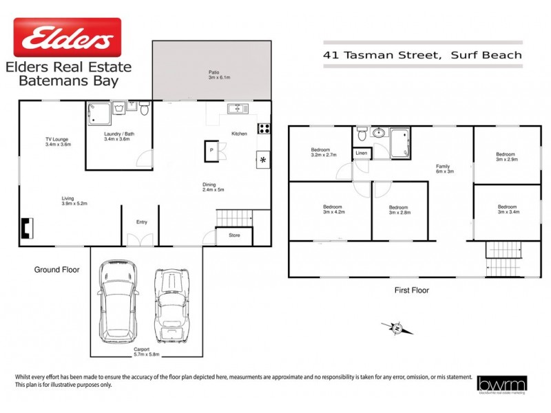 41 Tasman Street, Surf Beach NSW 2536 Floorplan