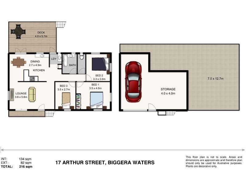 17 Arthur Street, Biggera Waters QLD 4216 Floorplan