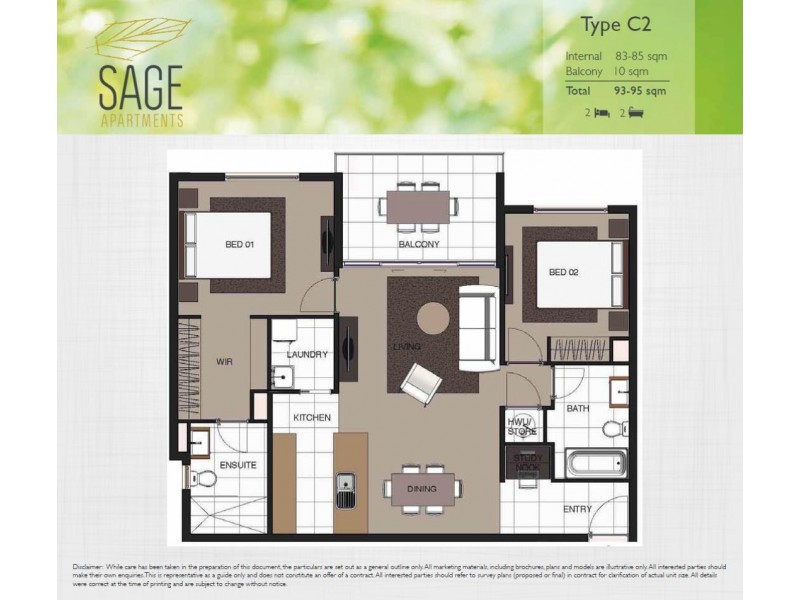 Lot 2206/31 Bourton Road, Merrimac QLD 4226 Floorplan