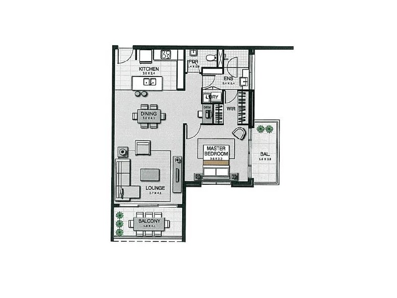 41/154 Musgrave Avenue, Southport QLD 4215 Floorplan