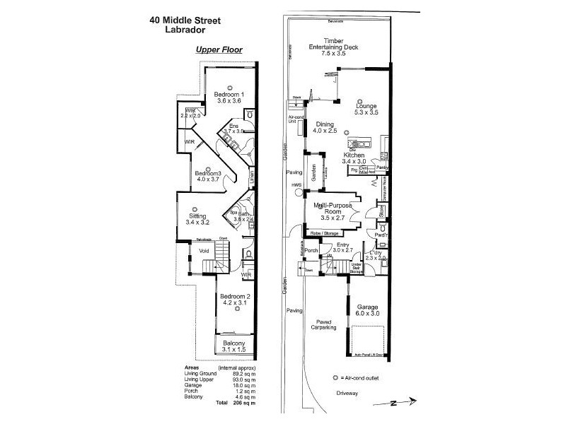 2/40 Middle Street, Labrador QLD 4215 Floorplan