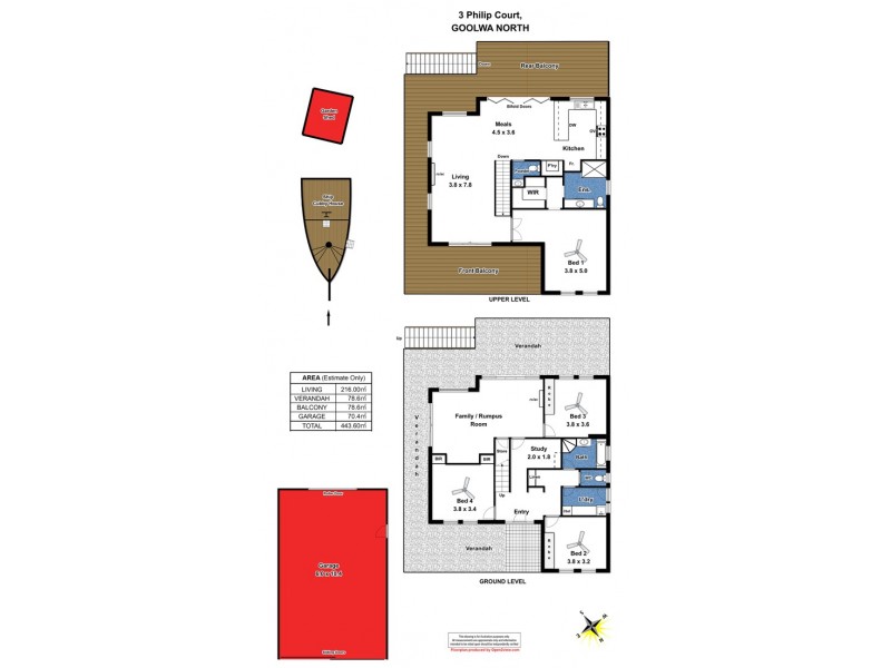 3 Philip Court, Goolwa North SA 5214 Floorplan