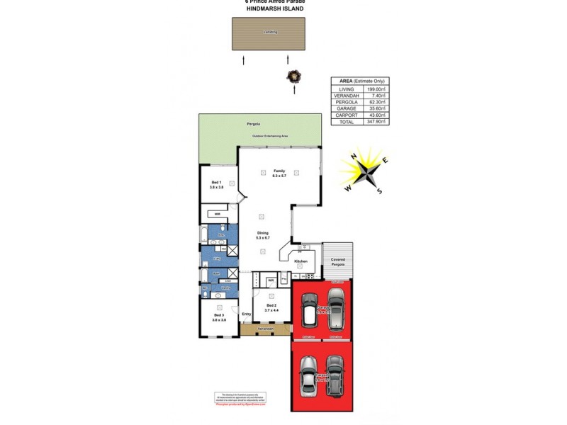 6 Prince Alfred Parade, Hindmarsh Island SA 5214 Floorplan
