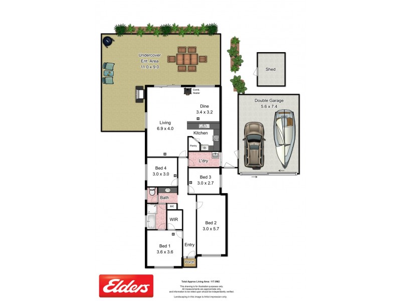 167 Newell Avenue, Middleton SA 5213 Floorplan