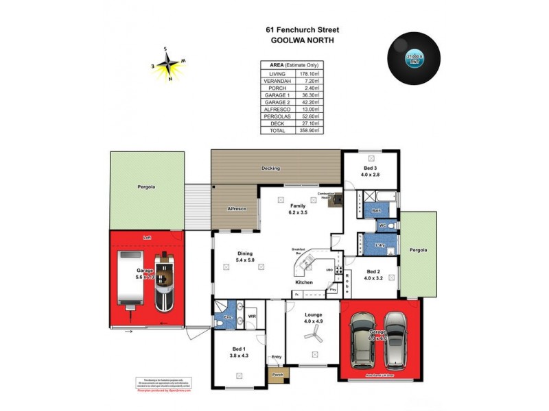 61 Fenchurch Street, Goolwa North SA 5214 Floorplan