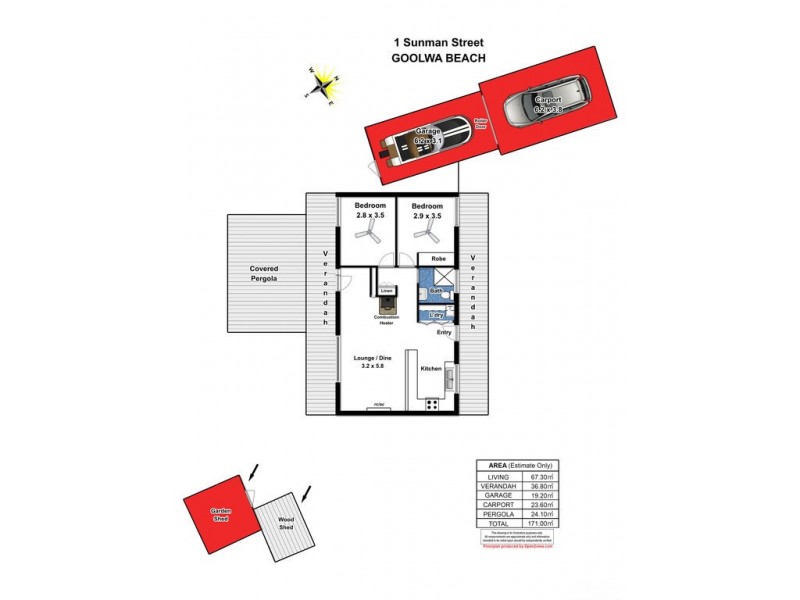 1 Sunman Street, Goolwa Beach SA 5214 Floorplan