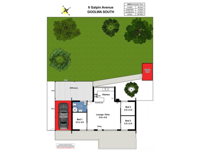 6 Galpin Avenue, Goolwa South SA 5214 Floorplan