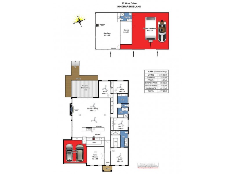 27 Gow Drive, Hindmarsh Island SA 5214 Floorplan