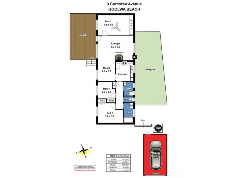 3 Corcoran Avenue, Goolwa Beach SA 5214 Floorplan