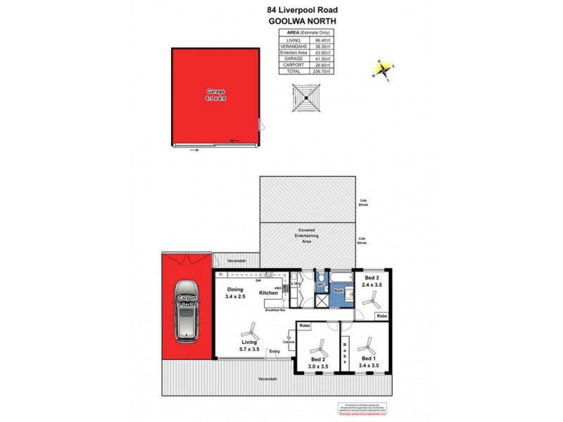84 Liverpool Road, Goolwa North SA 5214 Floorplan