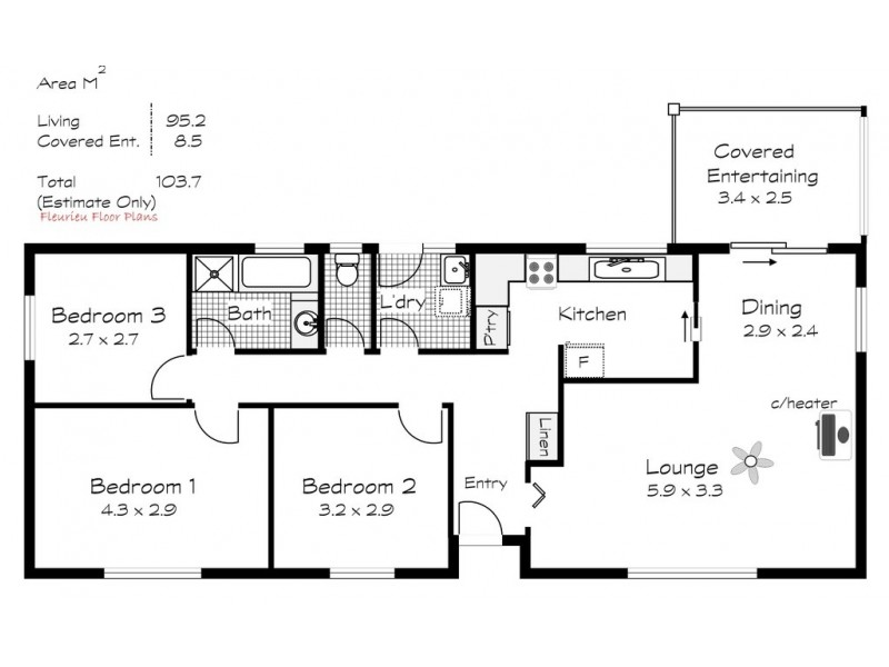 34 Bradford Road, Goolwa Beach SA 5214 Floorplan