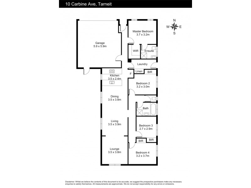 10 Carbine Avenue, Tarneit VIC 3029 Floorplan