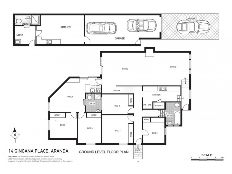 14 Gingana Place, Aranda ACT 2614 Floorplan
