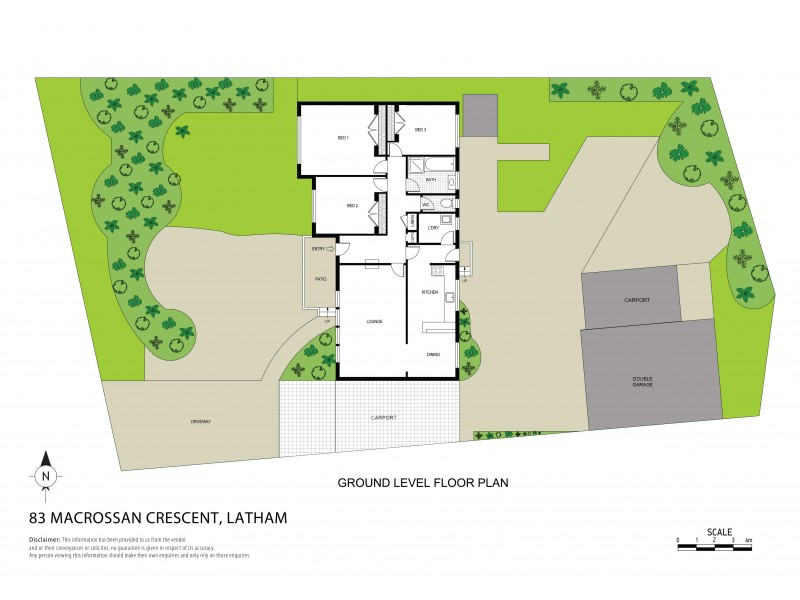 83 Macrossan Crescent, Latham ACT 2615 Floorplan