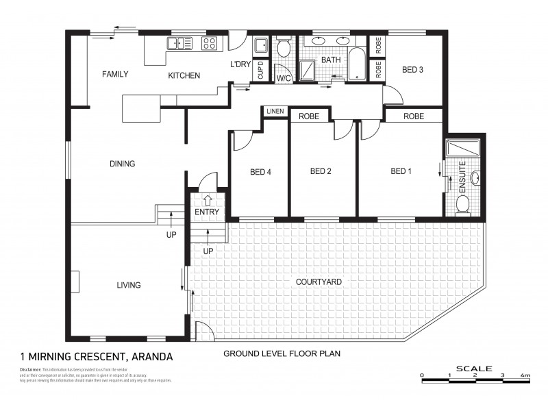 1 Mirning Crescent, Aranda ACT 2614 Floorplan