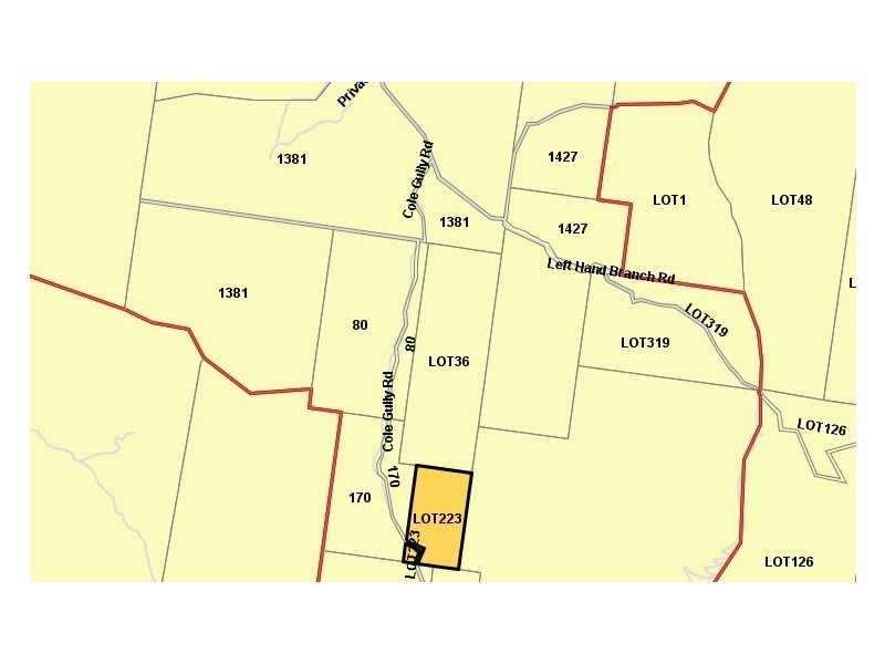 Lot 223 Cole Gully Rd, Lefthand Branch QLD 4343