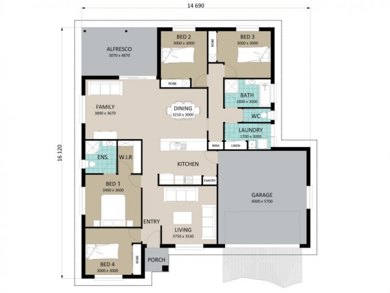 19 (Lot 147) Placid Drive, Gatton QLD 4343 Floorplan