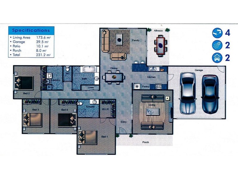 14 (Lot 4) Brolga Way, Adare QLD 4343 Floorplan