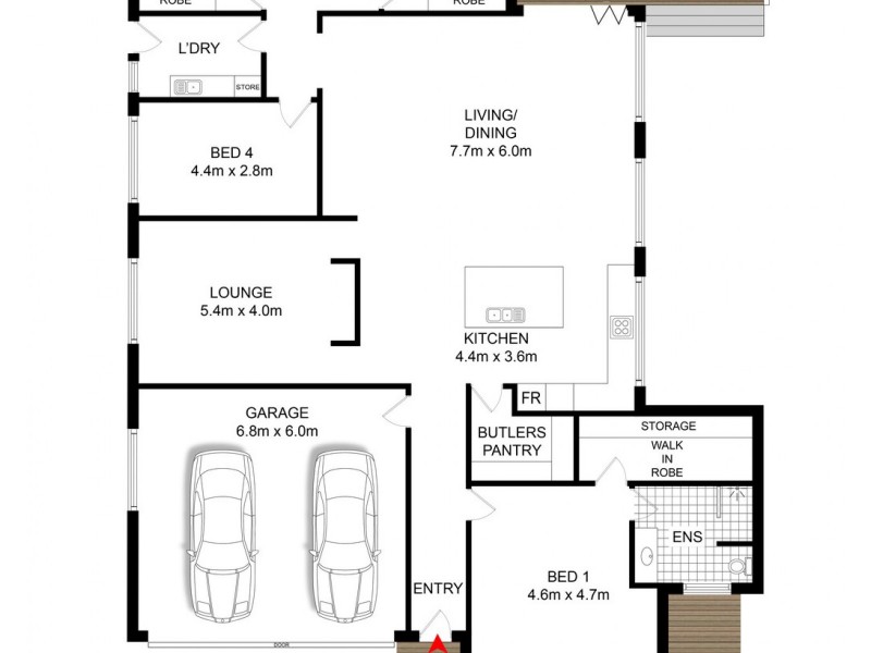 8 WINTLE ROAD, The Oaks NSW 2570 Floorplan