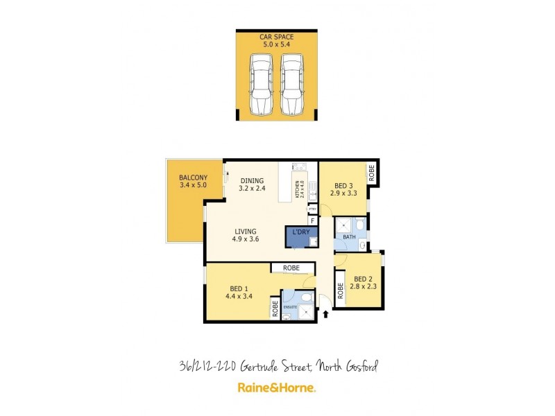 36/212-220 Gertrude Street, North Gosford NSW 2250 Floorplan