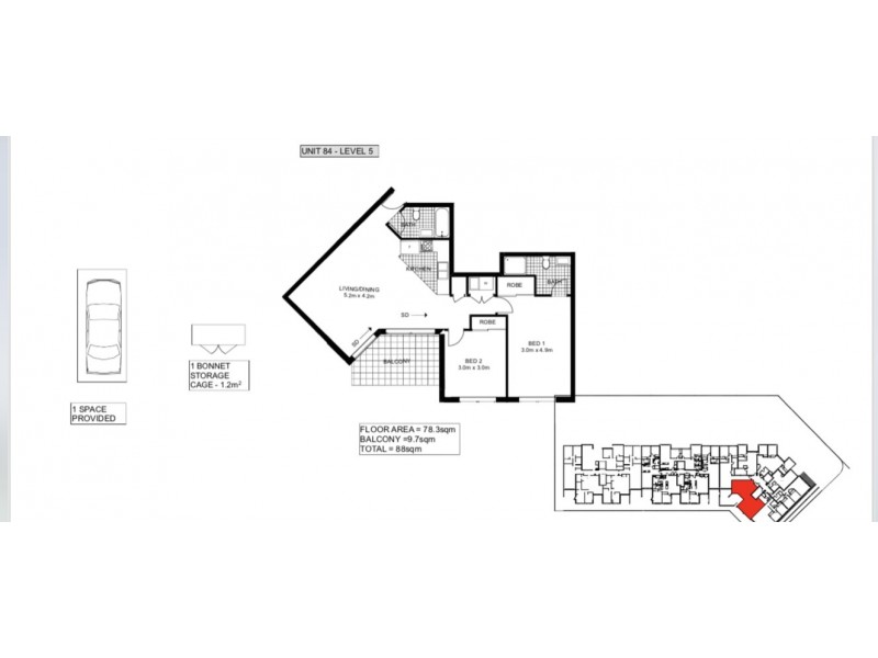 84/6-16 Hargraves st, Gosford NSW 2250 Floorplan