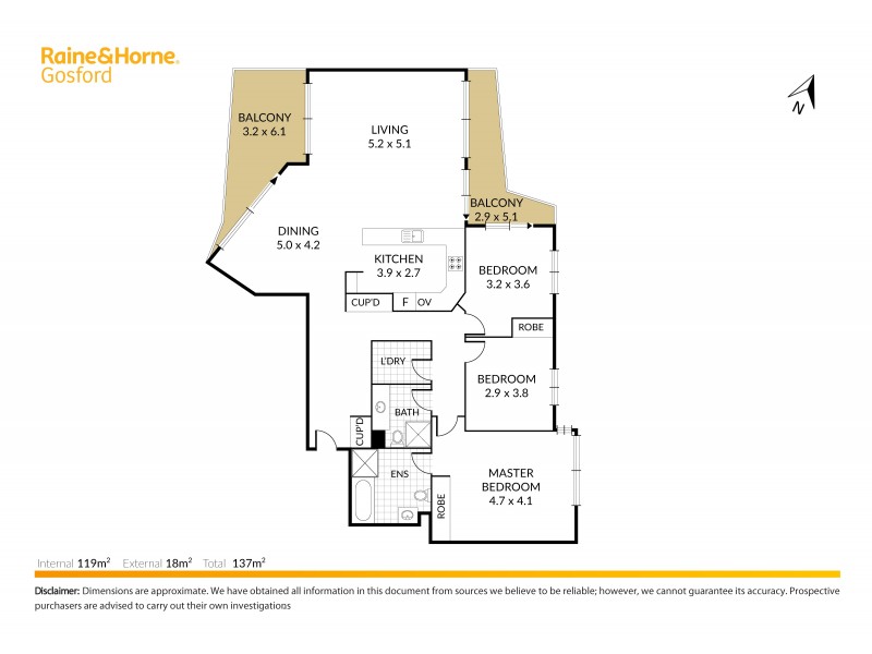 52/91-95 John Whiteway, Gosford NSW 2250 Floorplan