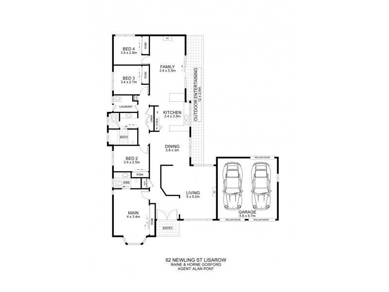 62 Newling Street, Lisarow NSW 2250 Floorplan