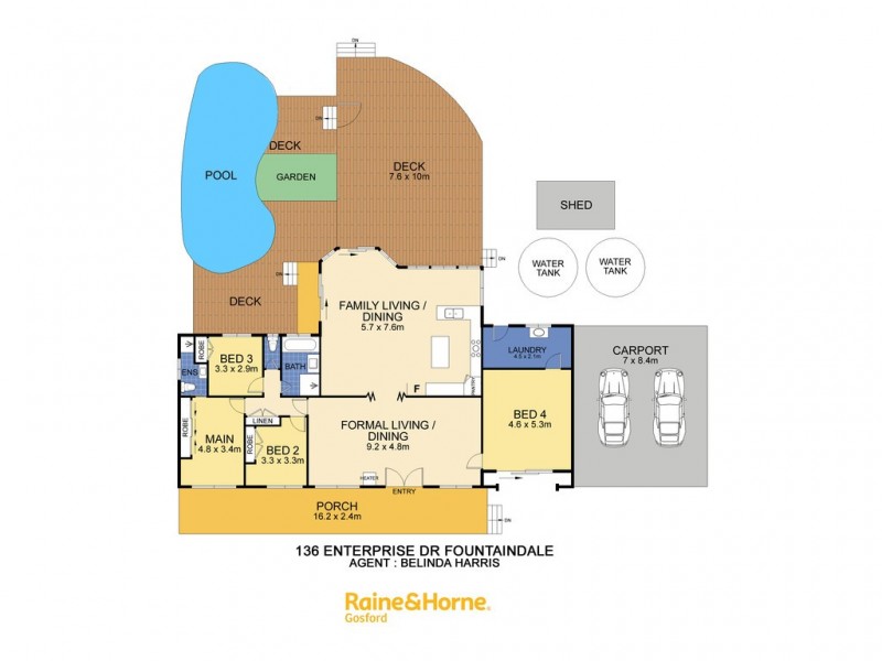 136 Enterprise Drive, Fountaindale NSW 2258 Floorplan
