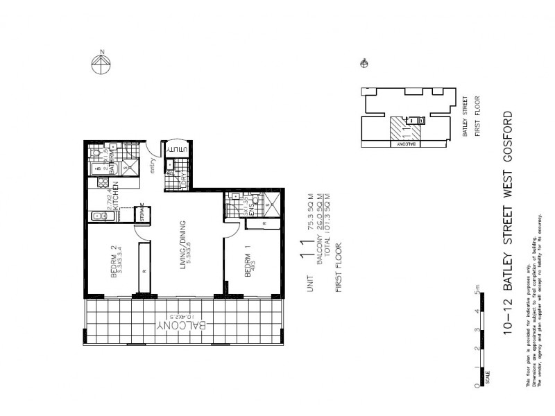 11/10-12 Batley Street, Gosford NSW 2250 Floorplan